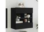 Maison Exclusive - Mobile Tv Con Luci Led Nero 58,5X30X60,5 Cm