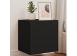Maison Exclusive - Mobile Tv Con Luci Led 2 Pz. Nero 40,5X35X40 Cm