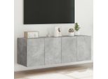 Maison Exclusive - Mobile Tv Con Luci Led 2 Pz. Grigio Cemento 60X35X41 Cm
