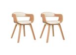 Syfax™ Sedie Da Pranzo 2 Pz In Legno Curvato E Pelle Finta