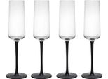 Set Di 4 Bicchieri Da Champagne Mikasa Palermo Con Stelo Nero Creative Tops Wa