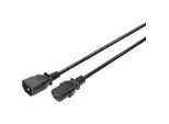 Netz-VerläNgerungskabel Schwarz, 1,20 Meter, KaltgeräTe-Buchse > Stecker