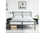 Maison Exclusive - Comodini 2 Pz. Nero 34,5X39X44 Cm Acciaio