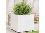 Maison Exclusive - Fioriera Da Giardino Bianca 80X80X72 Cm Legno Massello Di Pino