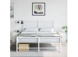Maison Exclusive - Comodini 2 Pz. Bianco 34,5X39X44 Cm Acciaio