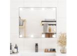 The Living Store Specchio Da Parete Con Luci Led 50X60 Cm In Vetro Rettangolare