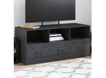 Maison Exclusive - Mobile Tv Antracite 99X39X44 Cm Acciaio