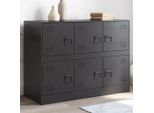 Maison Exclusive - Credenza Nera 99X39X73 Cm Acciaio