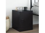 Maison Exclusive - Comodino Nero 34,5X39X44 Cm Acciaio
