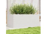 Maison Exclusive - Fioriera Da Giardino Bianca 110X60X46 Cm Legno Massello Di Pino