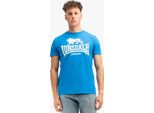 T-Shirt Uomo Regular Fit Logo Royal Blue/White M Lonsdale