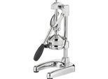 Manueller Entsafter | Edelstahl | Handentsafter für 25% mehr Saft | geringer Kraftaufwand | professionelle Saftpresse | 22,5 x 19,5 x 43,5 cm, chrom