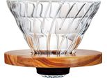 Gocciolatore In Vetro Hario V60 02 Gocciolatore In Legno D'ulivo VDGR-02-OV