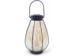 Lanterna Solare - Garden Id Java - Ø14 H23 Cm - Illuminazione 6-8 Ore - Batteria Aaa Ricaricabile.