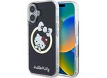 Hello Kitty HKHMP16SHFLBK Custodia Rigida Nera Per Iphone 16 6,1" Custodia Protettiva Iml Fun Bow Magsafe"