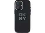 Dkny Dkhcp16Ssmcbsk Iphone 16 6.1 Czarny/Nero Custodia Rigida In Silicone Liquido Metallo Logo