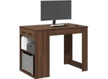 Maison Exclusive - Scrivania Con Cassetti E Ripiano Effetto Rovere Marrone