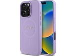 Guess Guhmp16Xpsahmcu Custodia Rigida Saffiano Magsafe Per Iphone 16 Pro Max 6.9 Fioletowy/Purple