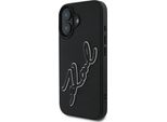 Karl Lagerfeld Klhcp16S3Drksdlk Iphone16 6.1 Czarny/Nero Custodia Rigida 3D In Gomma Firmata
