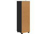 Syfax™ Mobile Da Bagno Nero 30,5 X 30 X 101 Cm Legno Multistrato