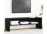 Maison Exclusive - Mobile Tv Effetto Rovere Nero 120X40X40 Cm Materiale Ligneo