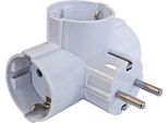 Hepoluz Spina Schuko Con Presa Laterale 3 Prese Bianco Taglia Unica / Spina Ue 220V Bianco Taglia Unica