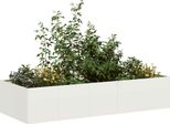 Maison Exclusive - Fioriera Bianca 200X80X40 Cm In Acciaio