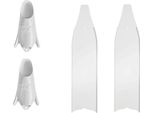 C4 Freediving Fbg 25 Umberto Pelizzari Pinne Da Apnea Non Montate Bianco Eu 40-41 Bianco Eu 40-41