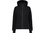 Giacca Donna Con Cappuccio E Zip Nero (U901) 40