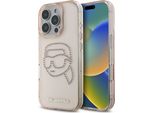 Custodia Karl Lagerfeld Iml Strass Karl Head Do Iphone 16 Pro RóżOwy