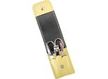 Set Manicure 4 Pezzi Solingen* Con Custodia In Vera Pelle, Forbici Per Unghie, Lima, Pinzette Giallo