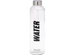 Excellent Houseware-Borraccia Per Acqua, Vetro, 7X25 Cm, 750 Ml, Trasparente
