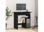 Maison Exclusive - Scrivania Effetto Rovere Nero 80X45X74 Cm Materiale Ligneo