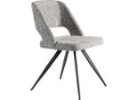 Sedia Girevole Angel Cerdá In Tessuto Grigio 4010