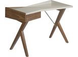Scrivania Angel Cerdá In Noce Con Piano In Legno Grigio 3018