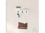 Maison Exclusive - Comodino Da Parete Bianco 40 X 10,5 X 18 Cm Materiale Ligneo