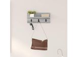 Maison Exclusive - Comodino Da Parete Sonoma Grigio 40 X 10,5 X 18 Cm