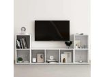 Maison Exclusive - Set Mobili Porta Tv 3 Pz Bianco In Legno Multistrato