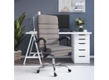 The Living Store Sedia Da Ufficio Con Funzione Massaggio Tessuto Taupe