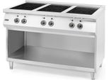 Induktionsherd mit 6 Kochfeldern, HENDI, 400V/25500W, 1200x700x(H)890mm