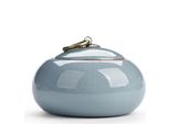 Elegante Mini Urna Per Le Ceneri - 250 Ml - Urna Commemorativa Per Animali Domestici E Persone - Blu Cielo, Di Alta Qualità E Resistente