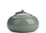 Elegante Mini Urna Per Le Ceneri - 320 Ml - Urna Per Animali E Persone - Urna Commemorativa Verde Di Alta Qualità