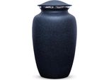 Urna Xxl In Metallo Da 3,5 Litri - Urna Unica Per Ceneri Umane E Animali - Blu Cielo - Urna Commemorativa Decorativa