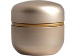 Mini Urna Luxe Da 250 Ml In Ceramica - Urna Per La Cremazione Di Persone E Animali Domestici - Urna Cineraria Decorativa In Marrone/Oro