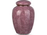 Mini Urna Luxe 200 Ml In Ceramica Rosa Puro - Urna Per La Cremazione Di Persone E Animali Domestici - Porta Urna Decorativo