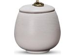Urna Luxe Mini 170 Ml In Ceramica - Urna Decorativa Bianca Per Ceneri Umane E Animali