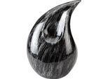 Urna A Goccia Xxl Da 2,8 Litri - Urna In Metallo Per Ceneri Umane E Animali - Elegante Urna Decorativa In Nero