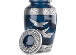 Urna Xxl Per Ceneri - 3,5 Litri - Urna In Metallo Per Persone E Animali Domestici - Urna Commemorativa Elegante - Urna Decorativa