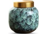 Mini Urna Luxe 210 Ml In Ceramica Per Ceneri Umane E Animali - Urna Decorativa Unica In Forest