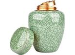 Urna Luxe Mini 450 Ml - Urna In Ceramica Per Persone E Animali Domestici - Urna Decorativa Verde